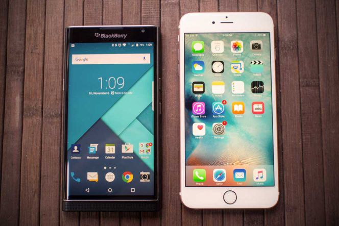 Pilih mana, iPhone 6s Plus atau BlackBerry Priv?