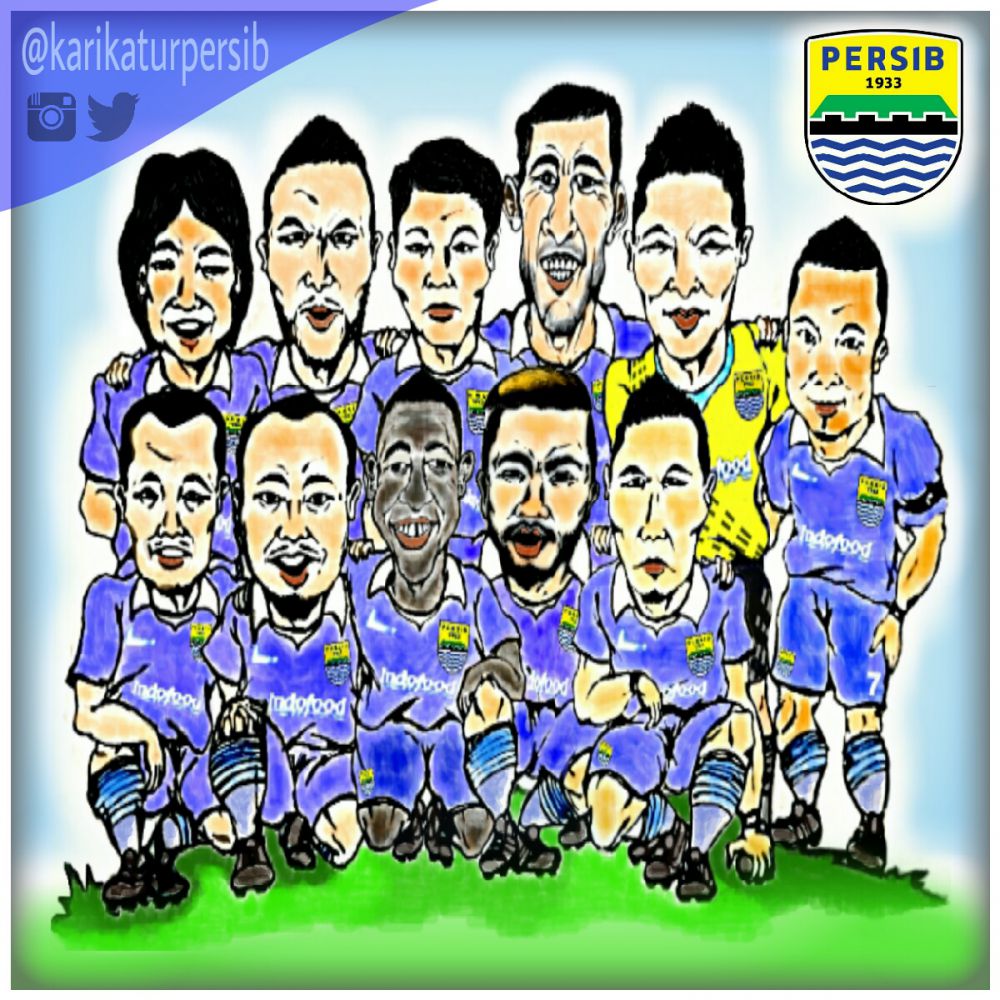 Bandung Merdekacom Bobotoh Ini Dukung Persib Lewat Gambar Karikatur