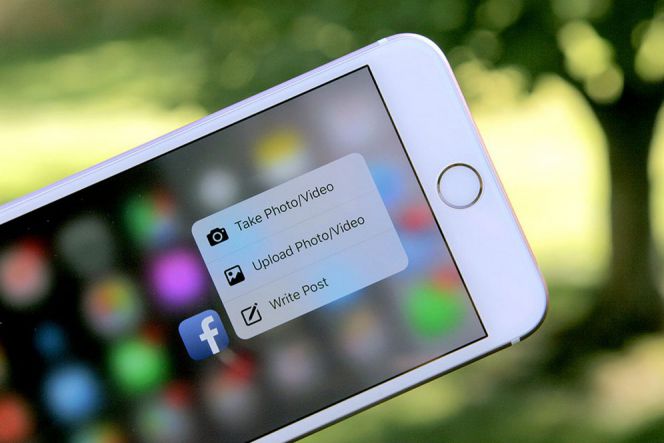 Facebook gunakan 3D Touch untuk posting status dan foto