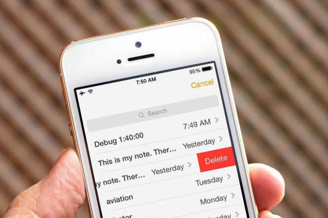 Trik mengunci Notes di iOS 9.3 dengan sensor sidik jari