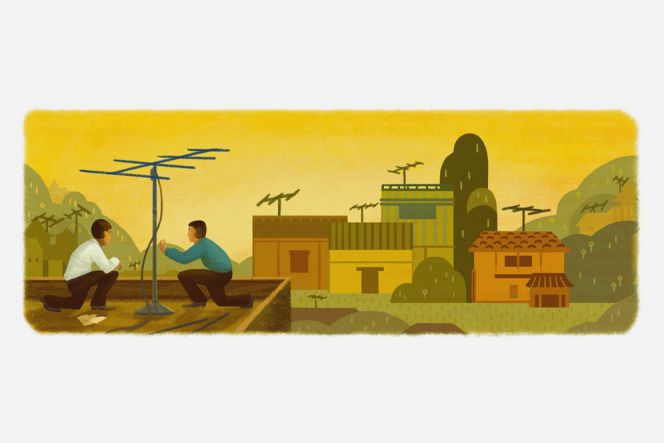 Hari ini, Google buat doodle spesial untuk penemu antena radio dan TV