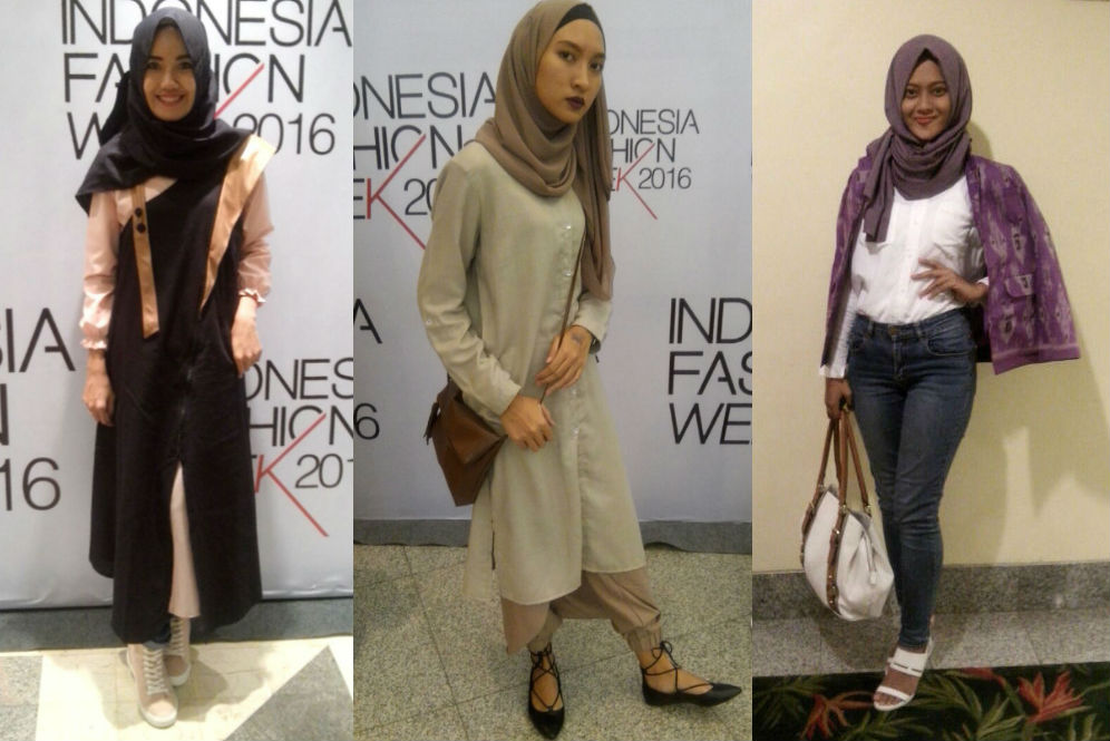 Intip Gaya HOTD Hijab Streetstyle di Indonesia Fashion 