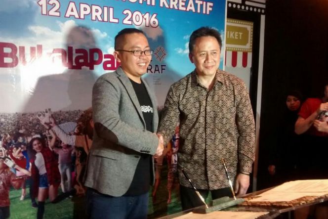 Bukalapak sepakati MoU dukung ekonomi kreatif bersama Bekraf