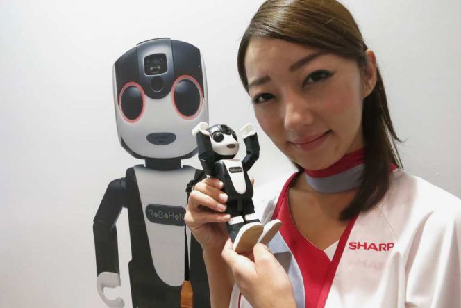 Robot mungil sekaligus smartphone ini resmi diluncurkan oleh Sharp