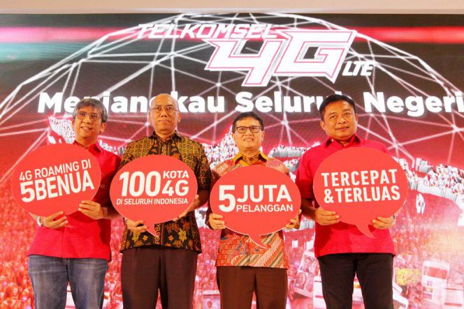 100 kota diselimuti pakai 4G Telkomsel, mana saja?