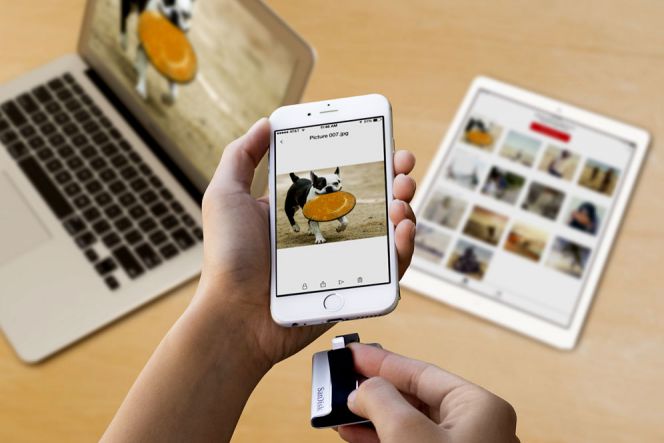 OTG untuk perangkat iOS buatan SanDisk ini didesain fleksibel
