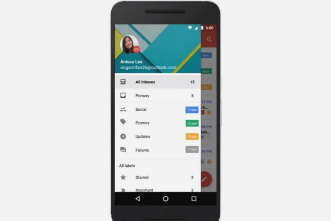 Microsoft Exchange resmi hadir di GMail untuk Android