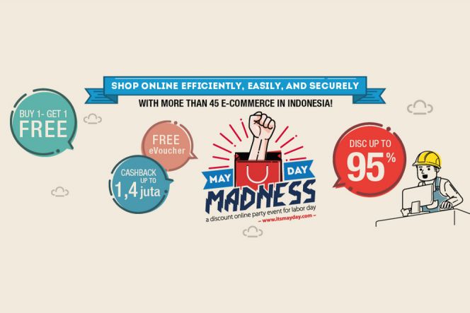 Beri ekstra diskon, Flipit ramaikan MayDay Madness 2016
