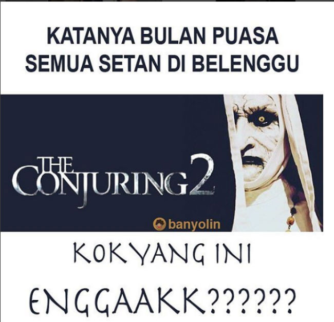 meme The Conjuring 2 © 2016 storibriti.com/istimewa