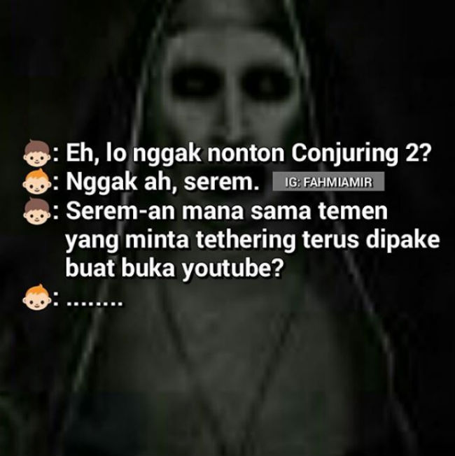 meme The Conjuring 2 © 2016 storibriti.com/istimewa
