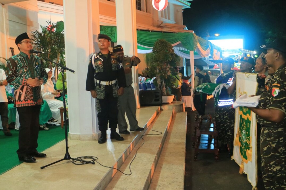 Malang - Merdeka.com  Rombongan Kirab Resolusi Jihad PBNU 