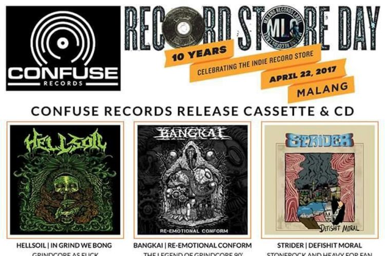 Peringati Record Store Day 2017, Confuse Records rilis 3 album
