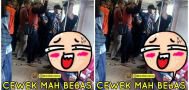 Emak-Emak Mah Bebas, Selonjoran di Kereta Bikin Netizen Gemas!