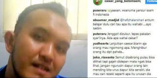 Jenggot dicukur, lepas pakaian syar'i, netizen: Ada apa dengan Caisar?