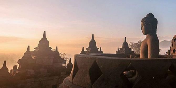 Pesona Borobudur bius media dan blogger Korea