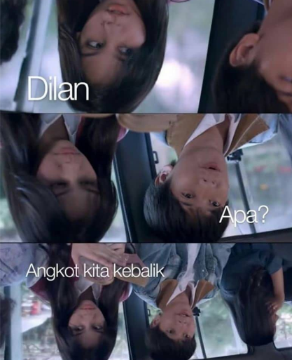 Meme dan parodi 'Dilan 1990' ini bikin ngakak