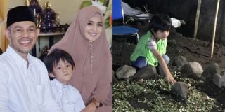 Rindu Ayah, Putra Herman Seventeen Mengais Tanah Makam: Papa Kok Nggak Ada?