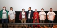 Nobar Film Tjoet Nja Dhien, Gus AMI Kenakan Kaos: Save Gaza Palestine