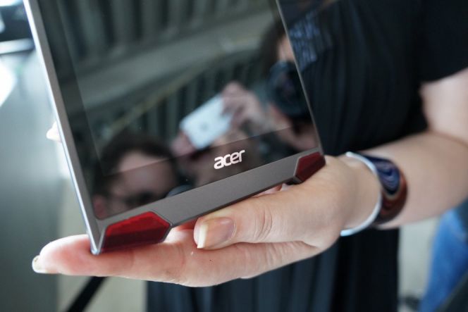 Tablet Acer Predator dipamerkan di New York, Amerika Serikat.