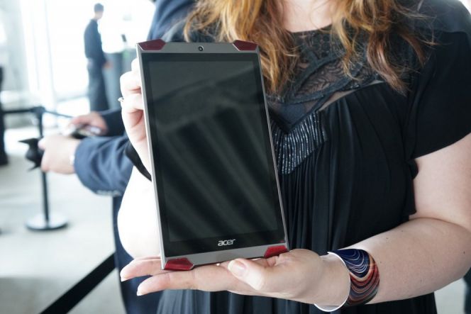 Tablet Acer Predator dipamerkan di New York, Amerika Serikat.