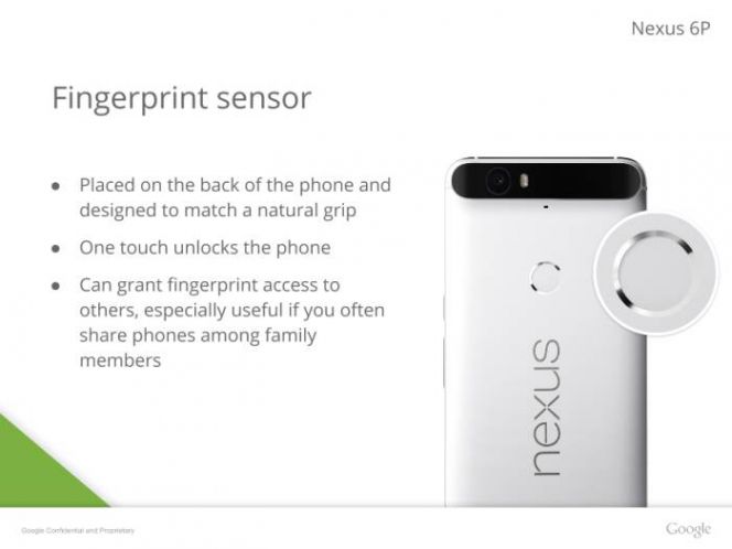 Bocoran data presentasi Spesifikasi Huawei Nexus 6P.