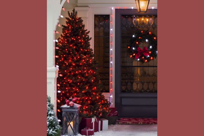 Tak hanya bisa diletakkan pada pohon Natal, jika Anda menyambungnya dengan banyak extender string. Hiasan-hiasan Natal lain di sekililing pintu pun bisa berkelap-kelip sesuai keinginan Anda.