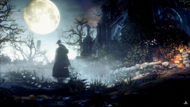 Pemandangan yang cantik menghiasi games Bloodborne.