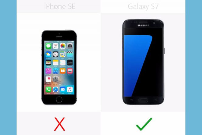 Salah satu fitur unggulan Samsung Galaxy S7 adalah layar Always-on. Fitur inilah yang tak dimiliki oleh iPhone SE.