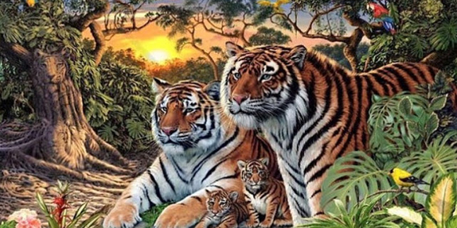 Yakin Anda Bisa Temukan 12 Harimau di Gambar ini 