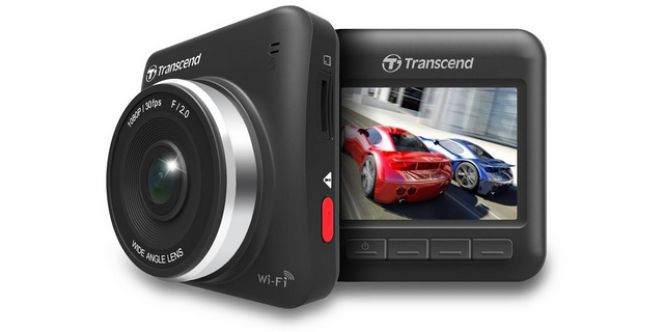 Inilah tampilan dari car video recorder besutan Transcend, DriverPro 200.