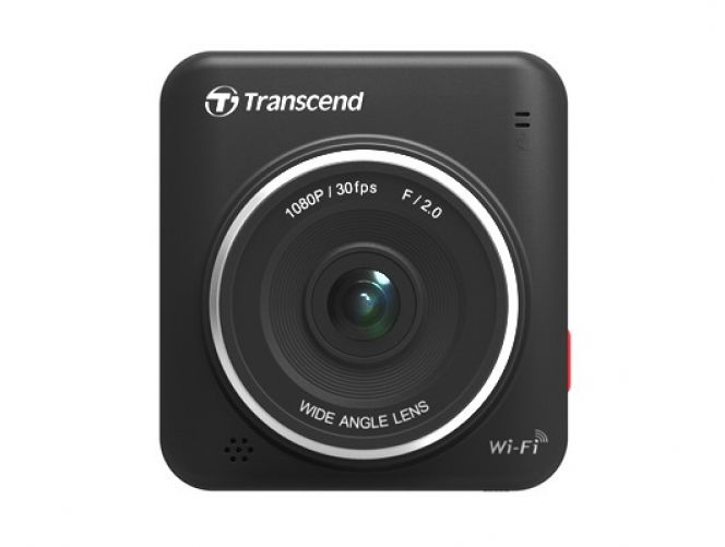 Tampak depan car video recorder Transcend DriverPro 200.