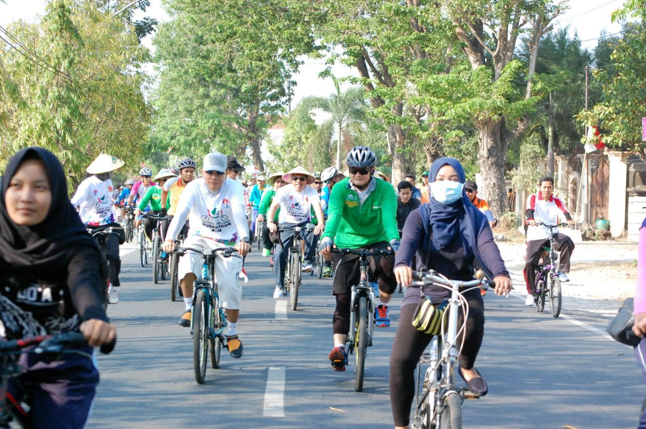 FOTO: 3000 Peserta meriahkan Gowes Pesona Nusantara di Demak