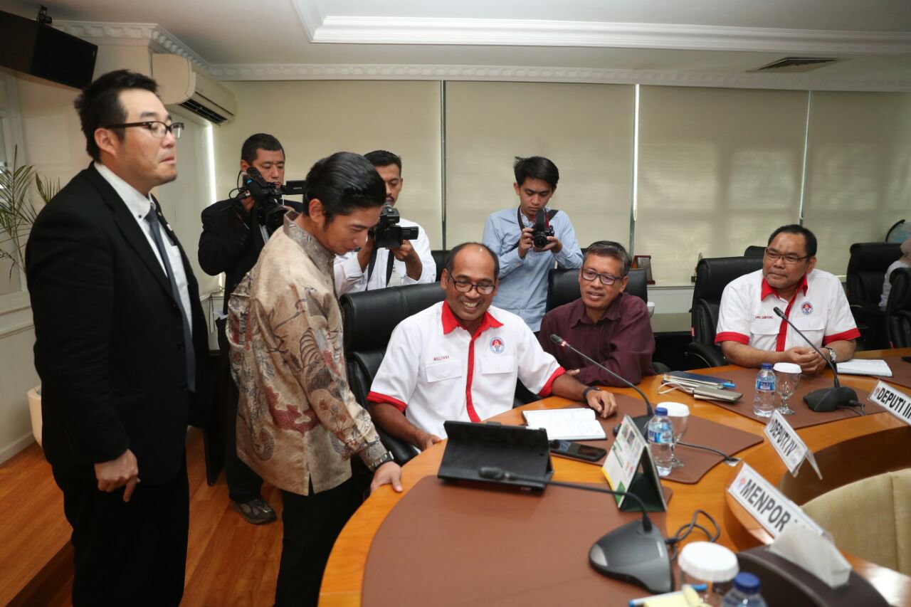 FOTO: Kemenpora terima kunjungan NPB Jepang