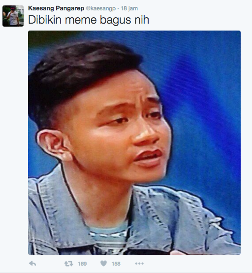 Meme 'Biasa Aja' Milik Gibran Raka Muncul  Sooperboy.com