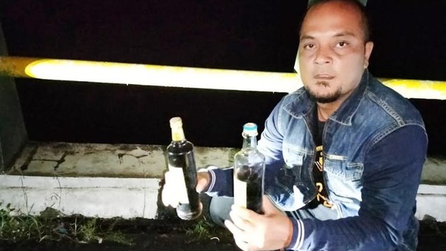 Bubarkan Pesta Miras di Jembatan Srandakan, Aggur Merah Ditemukan