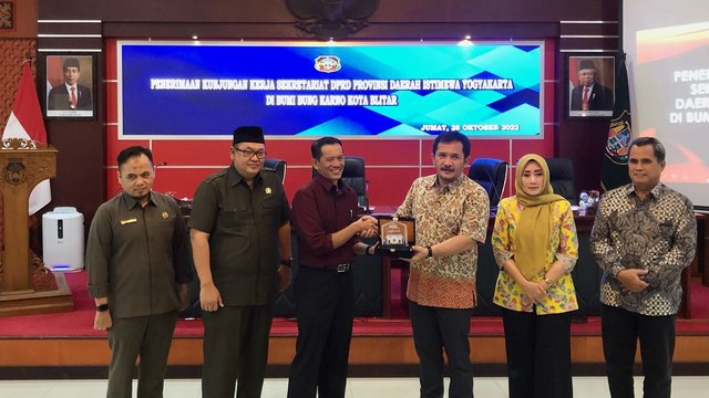 Bumikan Pancasila, DPRD DIY Jalin Kerjasama dengan Pemkot Blitar