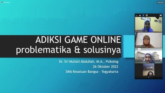UMBY Beri Penyuluhan Adiksi Game Online di SMA Kesatuan Bangsa