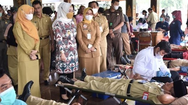 HUT Korpri, Bupati Sukoharjo Buka Bakti Sosial Donor Darah