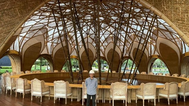 Bamboo Dome Tempat Santap Siang Pimpinan G20 di Bali, Pakar Bambu UGM Ikut Jadi Kreat