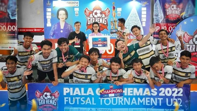 Raysportindo FC Juarai Turnamen Futsal Piala GKR Hemas 2022