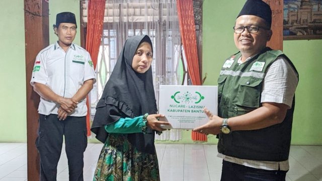 LAZISNU Bantul Salurkan Bantuan Korban Bencana Alam