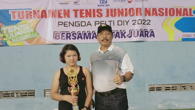 Quorra Princy Juara Turnamen Tenis Yunior Nasional TDP 2022