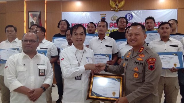 Ungkap Kasus Upal Kapolres Sukoharjo Dapat Penghargaan Bank Indonesia