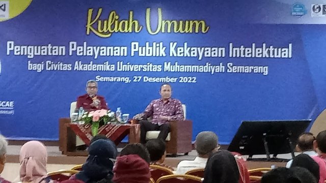 Dirjen Kekayaan Intelektual Gelar Kuliah Umum di Unimus