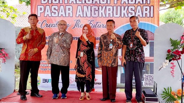Sinergi PT Pos dan Instansi Terkait Launching Digitalisasi Pasar Rakyat Angkruksari
