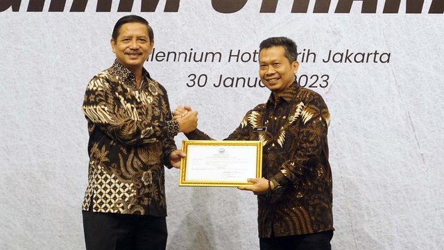 Komitmen Cegah Pungli, UPUBKB Boyolali Terima Penghargaan Stranas PK Terakreditasi A