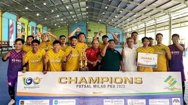 16 Tim Ramaikan Turnamen Futsal Milad RS PKU Muhammadiyah