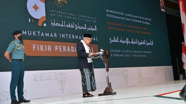 Satu Abad NU, Wapres Ma’ruf Amin Ajak Ulama Dunia Responsif Hadapi Isu Global