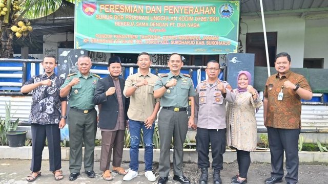 TNI Manunggal Air, Kodim 0726 Sukoharjo Bantu Sumur Bor