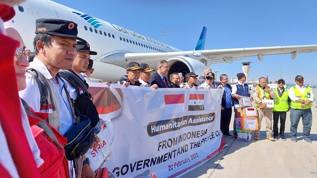 Bantuan 75 Ton dari Indonesia Tiba di Suriah